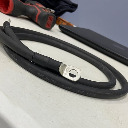 هيت شرنك أسود مع غراء أسود مقاس 10 ملي (3/8 انش) ط...