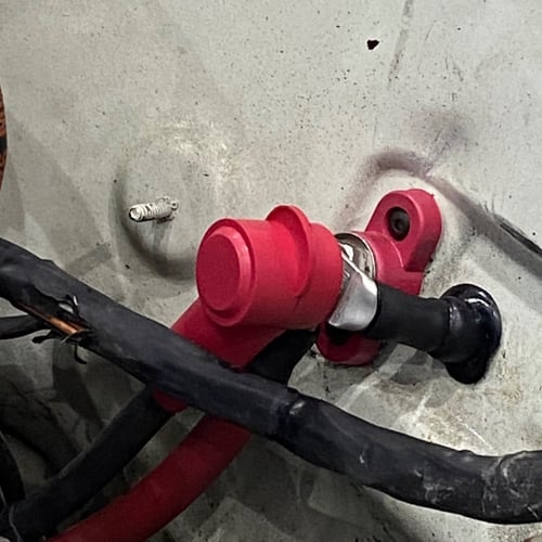 غطاء طرف كيبل أحمر (كيبل مقاس 35-70 ملي أو قيج 2-2...