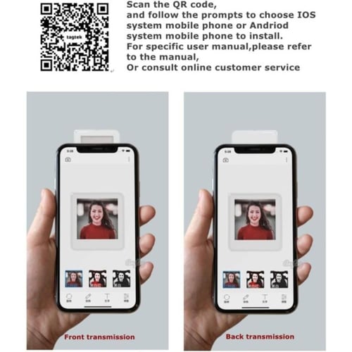 ميدالية مع شاشة تحكم بالصورة عبر التطبيق