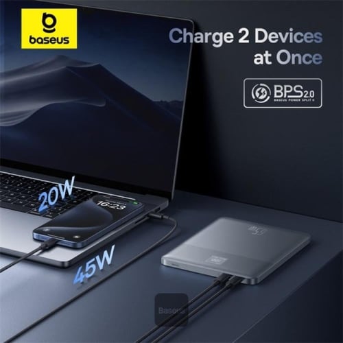 بيسوس - Blade2 باور بانك ذكي بقدرة 65 واط بسعة 120...