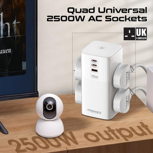 محطة شحن متعددة المنافذ بقدرة 70 واط توفرشحن بفائة...