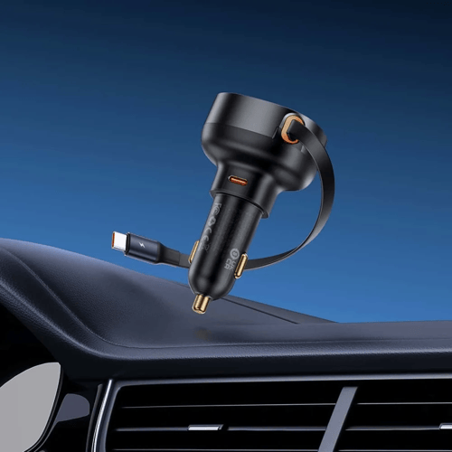 شاحن سيارة Type-C بقدرة 30 واط سريع الشحن لون أسود...