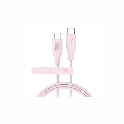 سلك JODA سيليكون تايب سي الى تايب سي بقوة 60 واط ب...