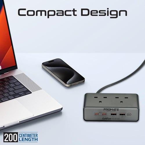 محطة شحن متعددة المنافذ 6 في 1 بتقنية GaNFast™بقدر...