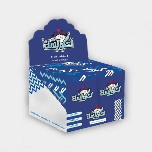 تكويشة - درزن (12 قطعة ) ورق بوكر تكويشة ازرق غامق...