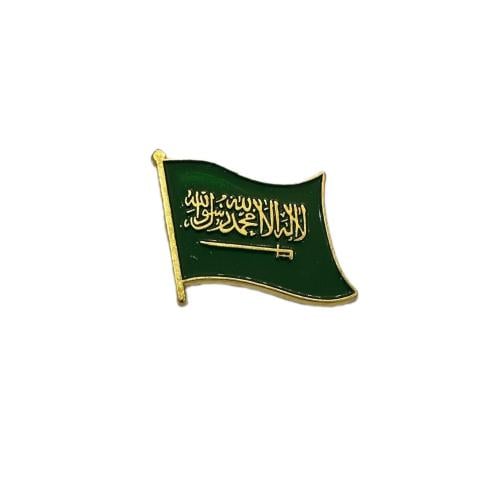 شعار لوقو ستكير لاصق - علم المملكة ذهبي