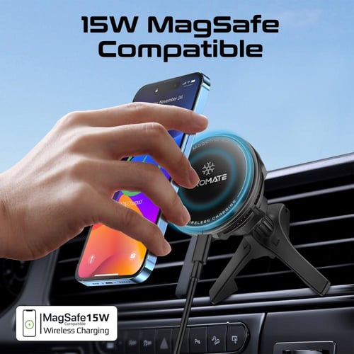 حامل شاحن لاسلكي الاكثر تطورا في العالم مع مبرد مد...