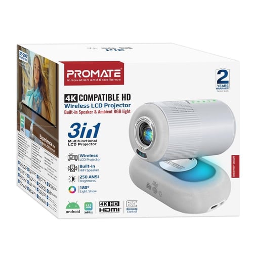 أفضل جهاز عرض LCD لاسلكي جاهز لدقة 4K مع نظام أندر...