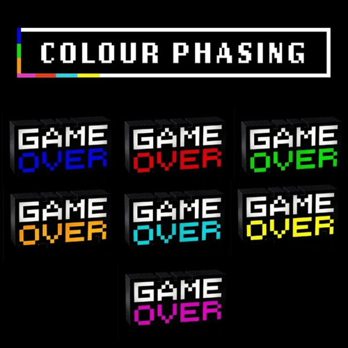 Game Over Light جيم أوفر إضاءة بألوان متغيرة وصوت...