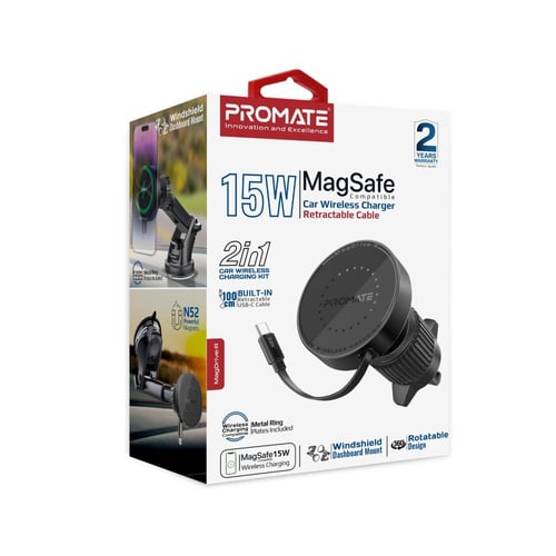 شاحن سيارة MagChill لاسلكي بتقنية ماج سيف المغناطي...