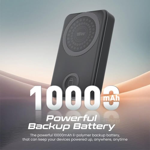 بطارية مدعومة ب MagSafe بقدرة 10000 مللي أمبير وشا...