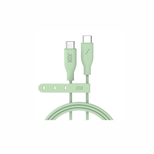 سلك JODA سيليكون تايب سي الى تايب سي بقوة 60 واط ب...