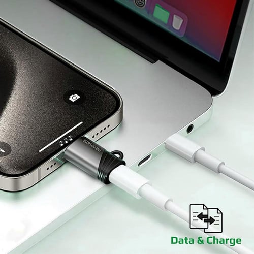 محول Lightning إلى USB-C متوافق مع البيانات والشحن...