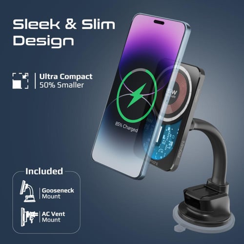 أفضل تجربة شحن لاسلكي في السيارة مع شاحن LucidMoun...