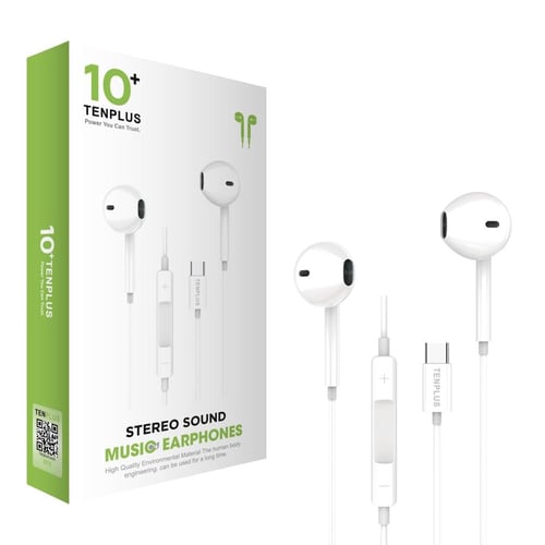 سماعة سلكية تايب سي من شركة تن بلس - T3620