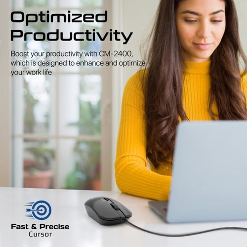 أفضل فأرة سلكية بتصميم مريح لكلتا اليدين بتقنية ال...