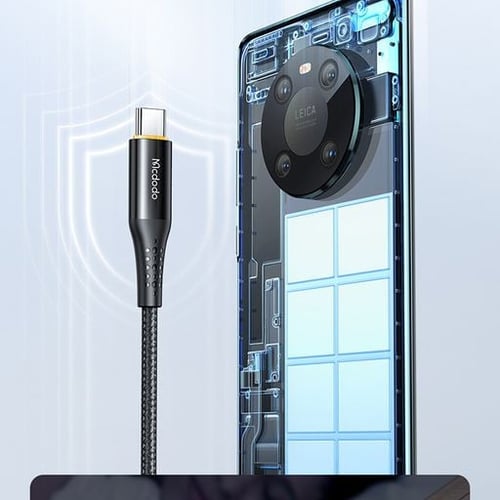 كيبل تايب سي - تايب سي بخاصية توقف تلقائي 1.2 سم -...