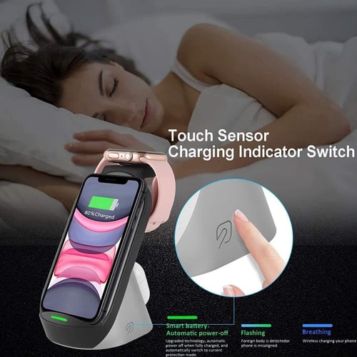 شاحن لاسلكي سريع متعدد الوظائف وقاعدة وقوف، شاحن ل...