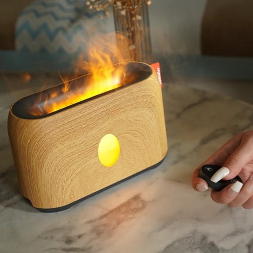 فواحة ومعطر جو مع بخار على بشكل ناري - خشبي