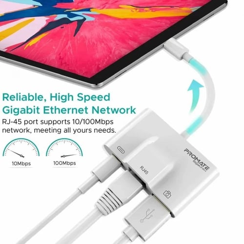بروميت محول متعدد المهام لأجهزة آبل | USB Hub 3 in...