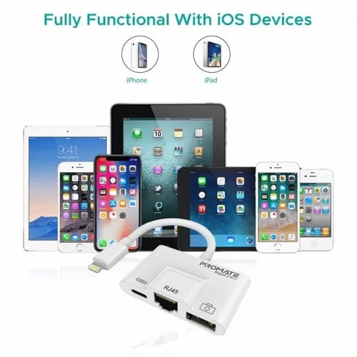 بروميت محول متعدد المهام لأجهزة آبل | USB Hub 3 in...