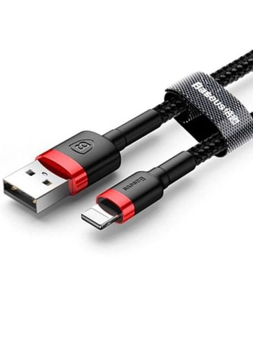 كيبل ايفون عادي من بيسوس أسود 1 متر