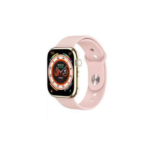 ساعة فيدا SW01 PRO - سير وردي واطار ذهبي لامع