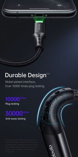 كيبل للايفون PD بخاصية توقف تلقائي 1.2 سم - MACDOD...