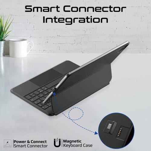 لوحة مفاتيح لاسلكية قابلة للطي لجهاز iPad مع إضاءة...