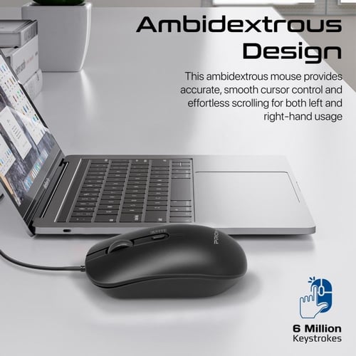 أفضل فأرة سلكية بتصميم مريح لكلتا اليدين بتقنية ال...