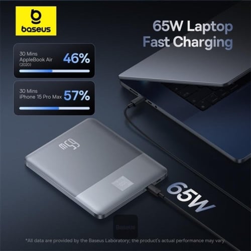 بيسوس - Blade2 باور بانك ذكي بقدرة 65 واط بسعة 120...