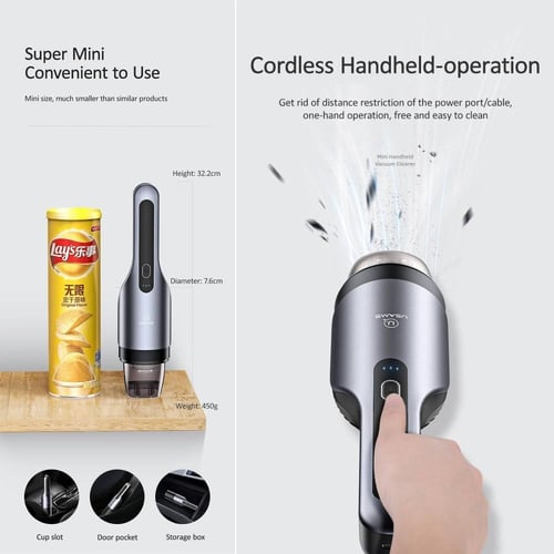 عرض مكنسة يوسامز + فواحة عطرية زجاج - PureAura