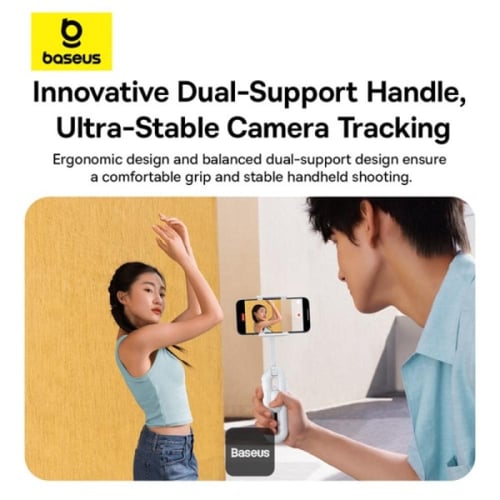 بيسوس تيك شوت عصا سيلفي وستاند للجوال - ابيض