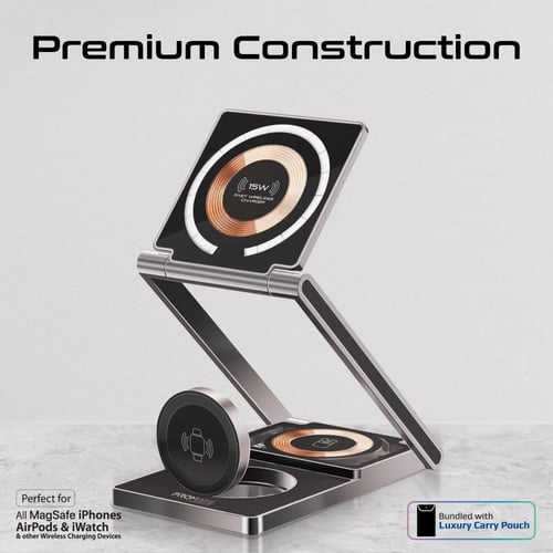 أقوى محطة شحن لاسلكية متوافقة مع تقنية ماج سيف 3 ف...