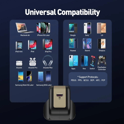 شاحن جداري JODA DICE بقوة 30 واط منفذ تايب سي - اس...