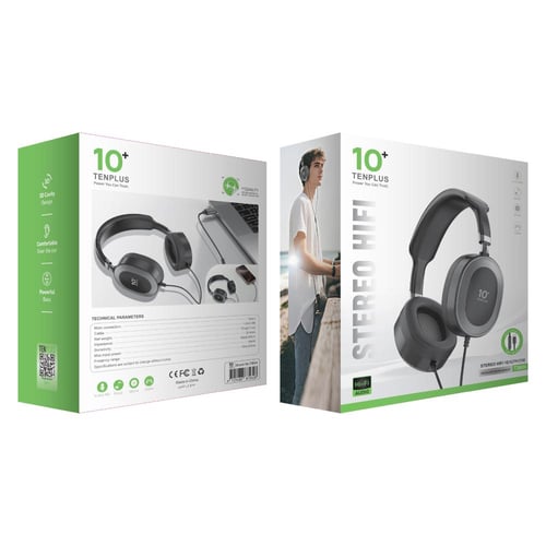 سماعه 10+ ستيريو STERO HIFI سلكية تايب سي من tenpl...
