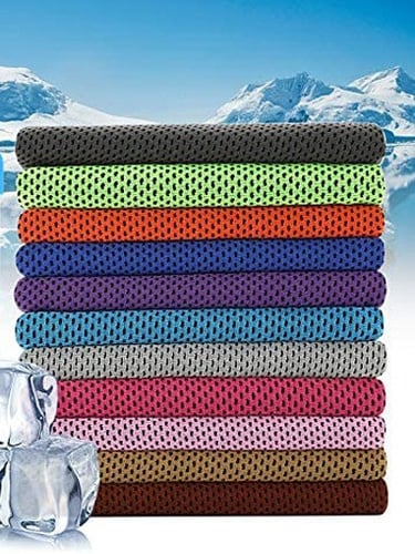 المنشفة الباردة من ربل بلس - cold towel - سماوي