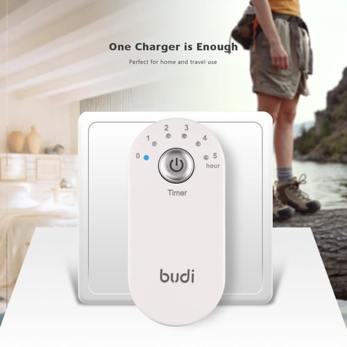 فيش جداري ذكي بمؤقت timer بمنفذين ( USB-A + USB-A...