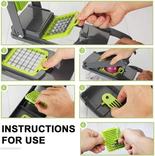 قطاعة خضروات DENX قطاعة لولبية مع عبوة، تستعمل كمف...