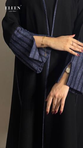 عباية دفا ازرق غامق