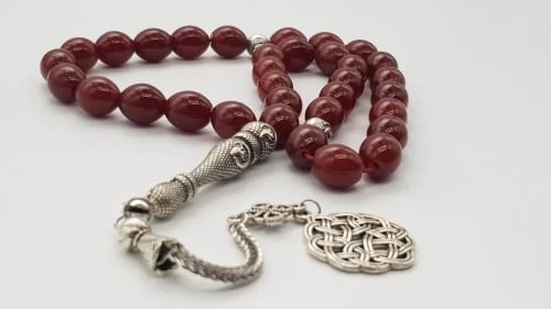 Yemeni agate prayer beads