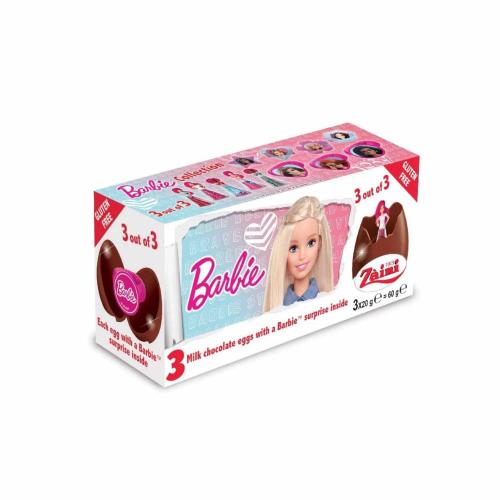 Decorate with chocolate eggs Barbie