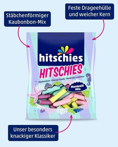 hitschies مزيج هيتشيز ميرميد - حلوى مقرمشة للمضغ...
