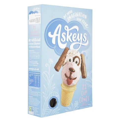 بسكويت وافل الآيس كريم 21 قطعة Ice Cream Cones