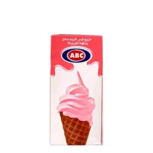 ‏ABC مزيج الآيس كريم نكهة الفرولة - حجم عبوه (1)لت...