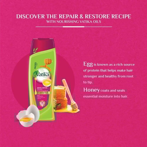 شامبو فاتيكا ناتشورالز للشعر التالف بالعسل والبيض...