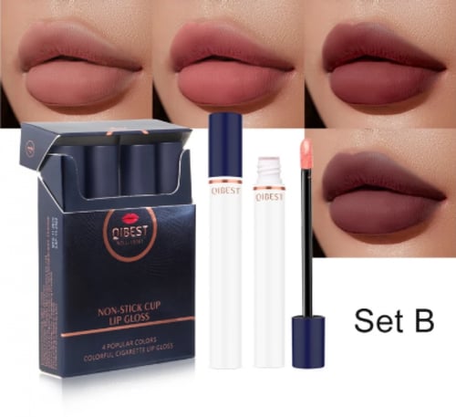 احمر شفاة سائل دخان اربع قطع