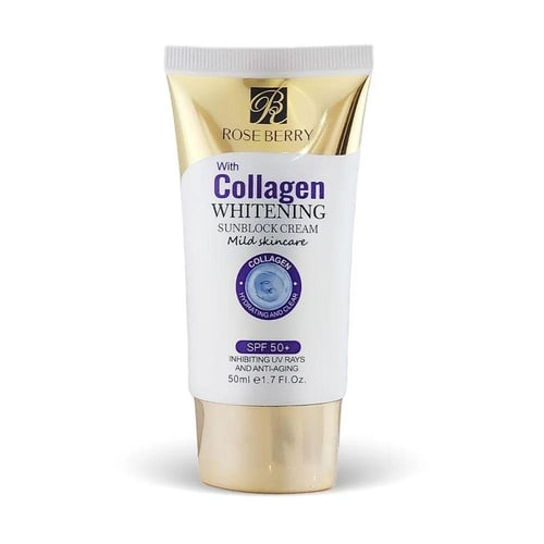 كريم واقي شمس مبيض بالكولاجين 50مل من روزبيري