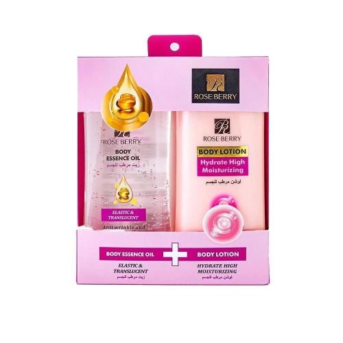 لوشن مرطب وزيت مرطب للجسم من روز بيري