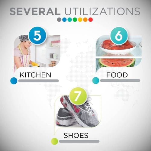 مجموعة من 100 قبعة استحمام للاستخدام من أنينا، قبع...